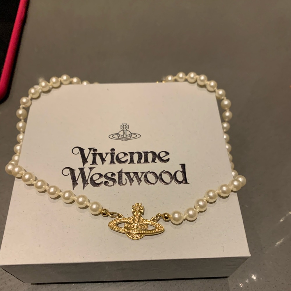 Vivienne Westwood Bas Relief  Choker -Yellow Gold